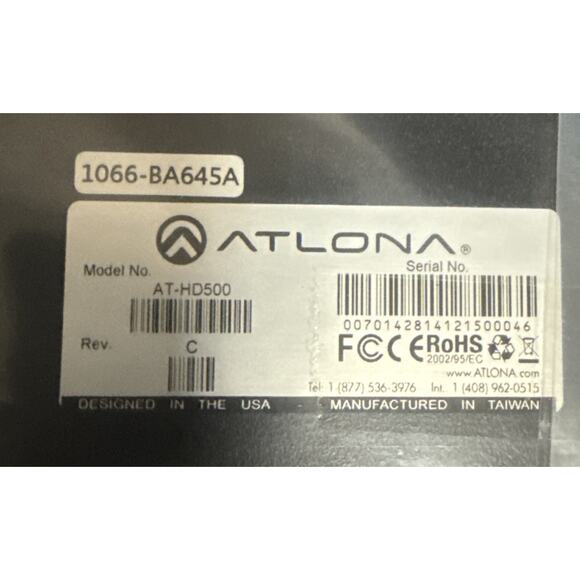 Atlona Technologies AT-HD500 VGA To HDMI Scaler SVGA XGA SXGA 480p 720p 1080p - Picture 3 of 6